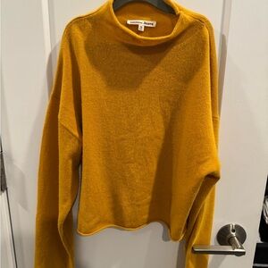Reformation Mustard Yellow Turtleneck Sweater